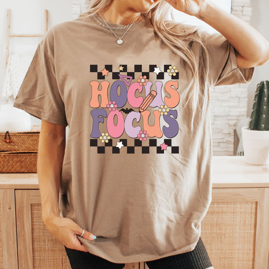 Hocus Focus Retro Checkerboard Shirt